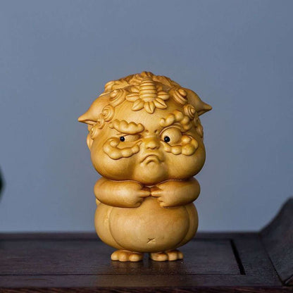 Auspicious Pi Xiu Premium Wood Art Craft