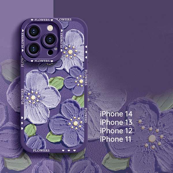 Oil Painting Style Mobile Phone Case for iPhone Series