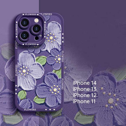 Oil Painting Style Mobile Phone Case for iPhone Series