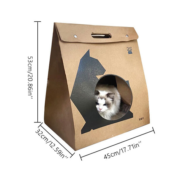 Cat Nest with Integrated Scratcher