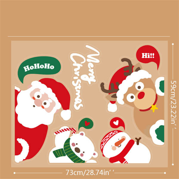Whimsical Christmas Window Art