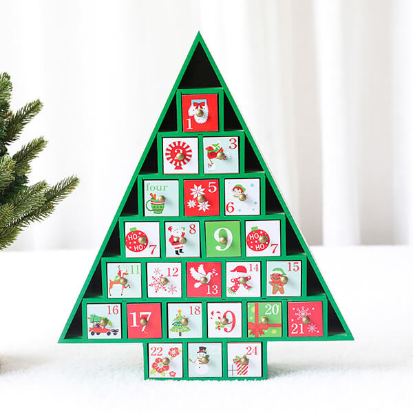 Green Christmas Tree Festive Surprise Box