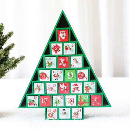 Green Christmas Tree Festive Surprise Box