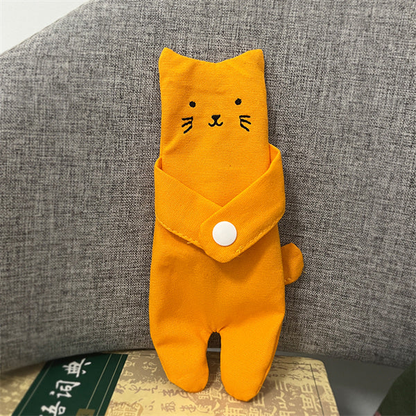 Small Cat-Themed Essentials Pouch