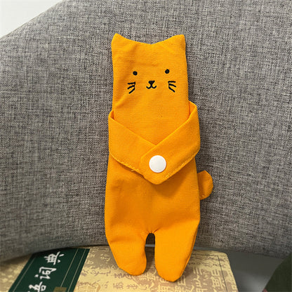Small Cat-Themed Essentials Pouch