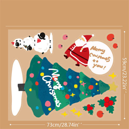 Festive Glass Cling Decor