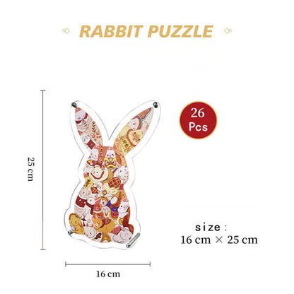 Chinese Zodiac Rabbit Acrylic Puzzle