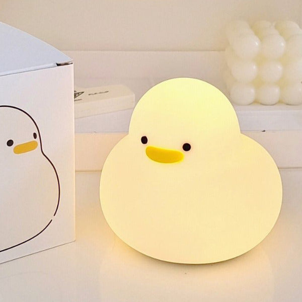 Soft silicone Duck night lamp Cozy night illumination