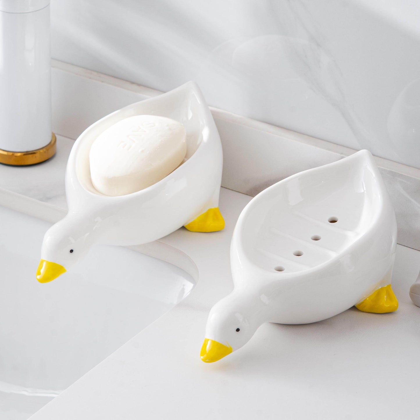 Duck Drain Soap Dish HolderBathroom, kitchenNEW TOWN BAZAAR