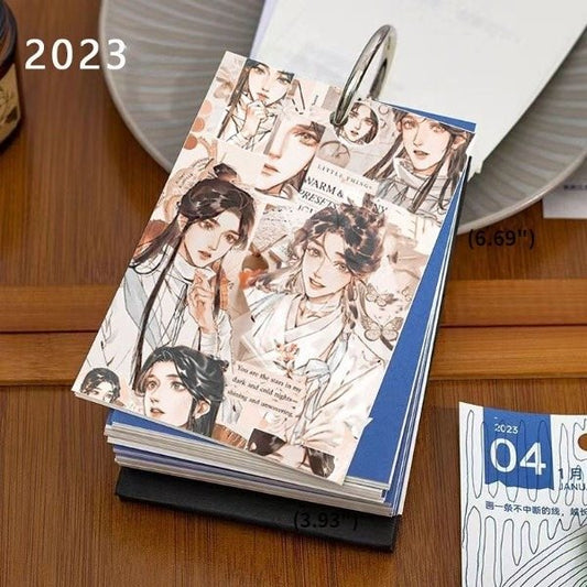 Xie Lian and Hua Cheng Theme Desk Calendar TGCF Year 2023