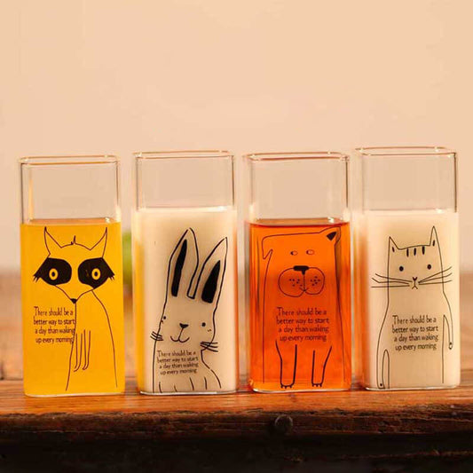 Animal Cartoon Glass CupNEW TOWN BAZAAR