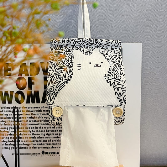 Cat Toilet Roll Paper Storage BagNEW TOWN BAZAAR