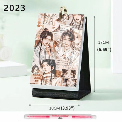 Calendrier de bureau thématique Xie Lian et Hua Cheng TGCF année 2023 