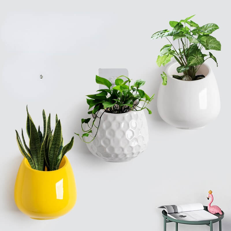 Honeycomb Shape Ceramic Wall Hanging PlanterHOME PLANTERS & VASESNEW TOWN BAZAAR
