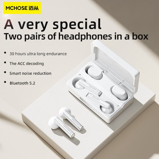 Wireless Earbuds with Dual Pairing