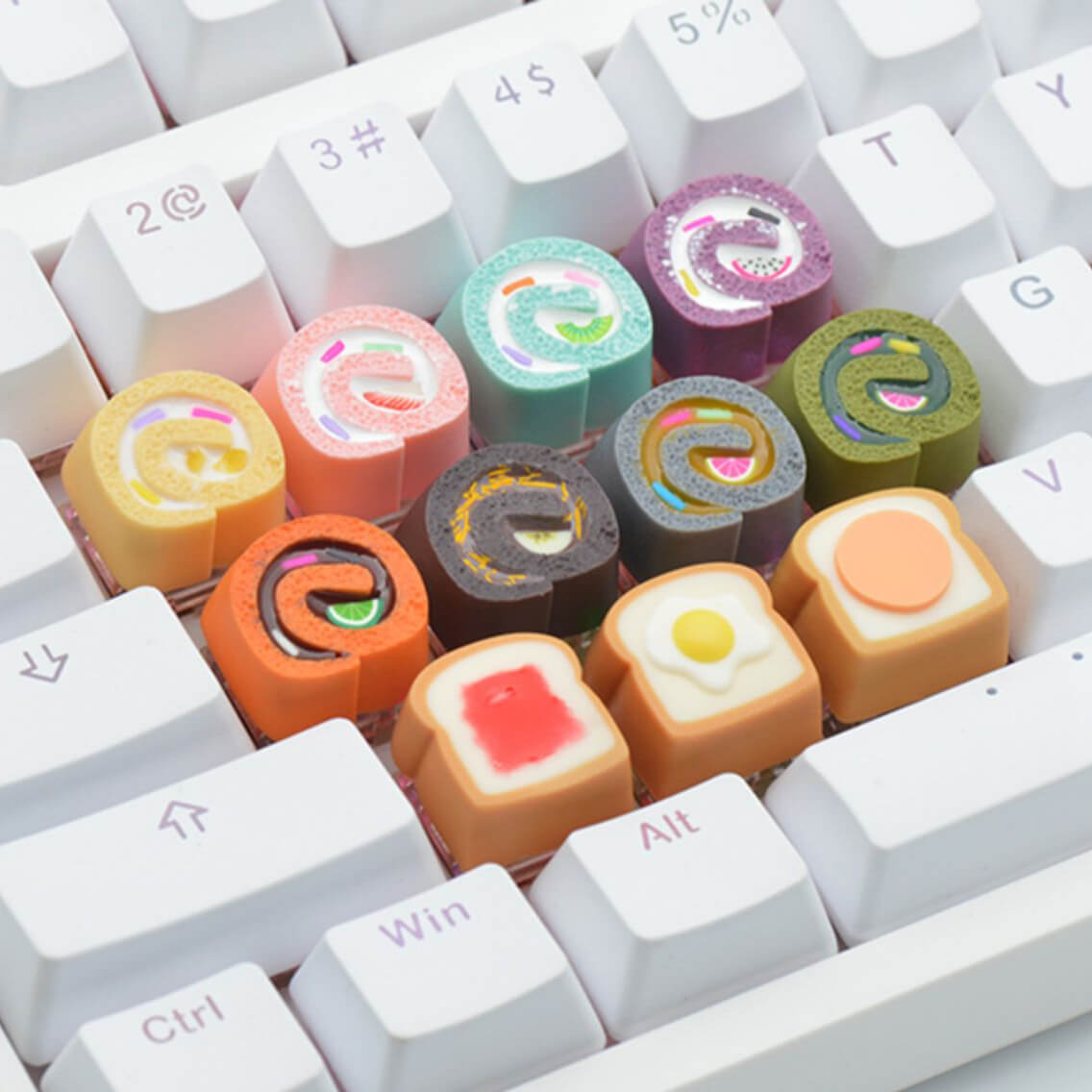 Swiss Roll Series Keyboard Caps