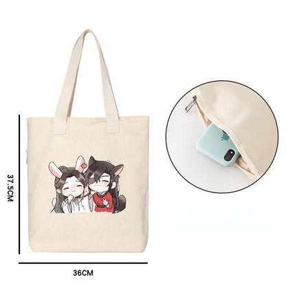 Sac fourre-tout en toile Xie Lian et Hua Cheng