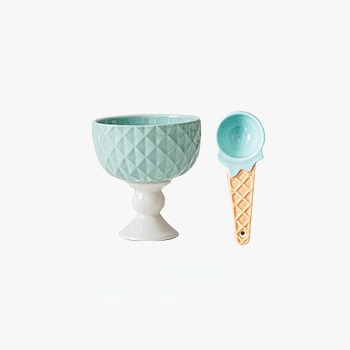 Ceramic Fruit Dessert Cup Ice Cream ScoopHOME CUPS & MUGSNEW TOWN BAZAAR