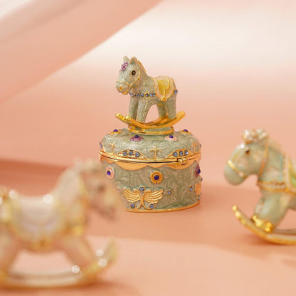 Vintage Pony Enamel Jewelry BoxJewelry, Jewelry BoxNEW TOWN BAZAAR