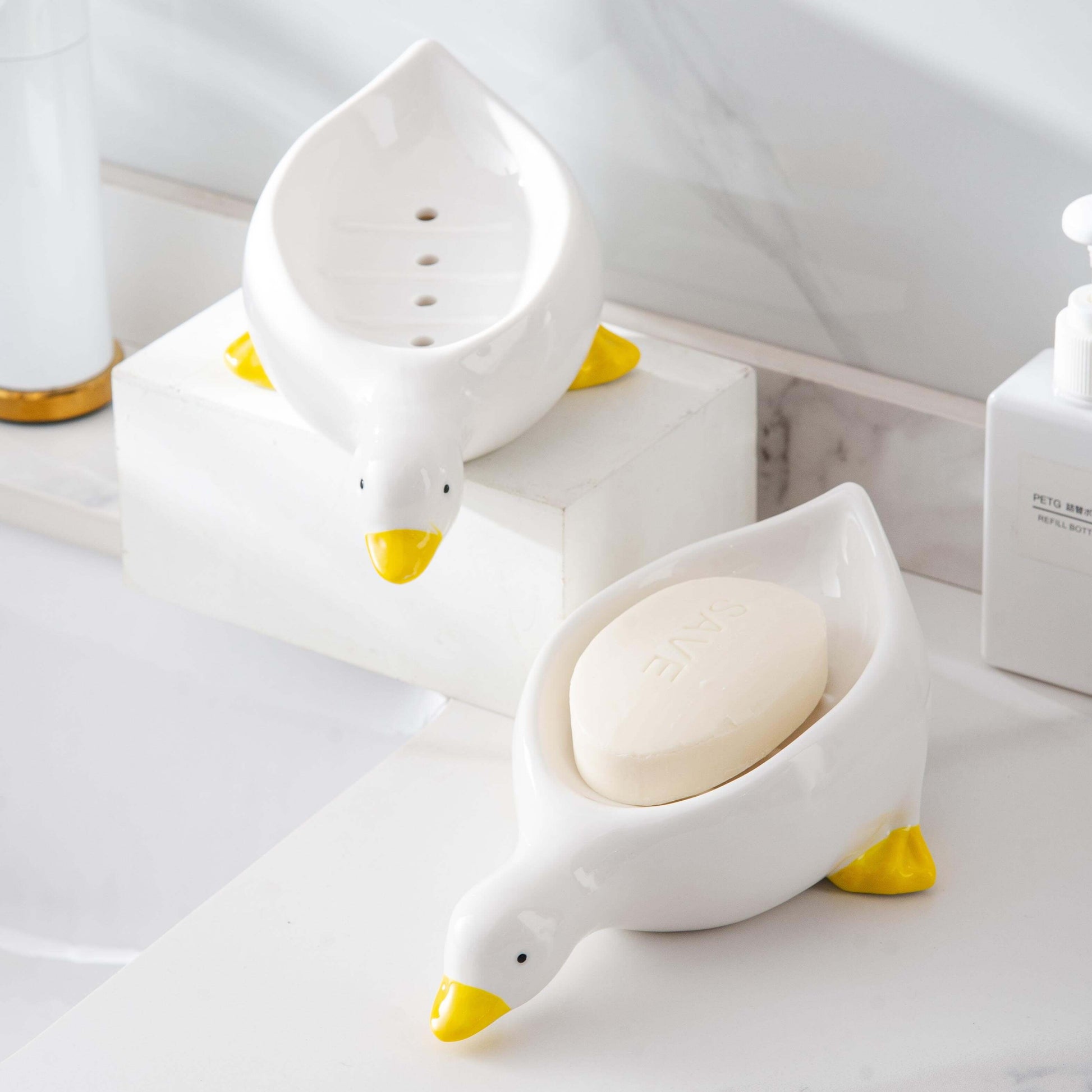 Duck Drain Soap Dish HolderBathroom, kitchenNEW TOWN BAZAAR