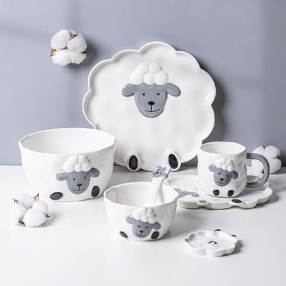 Little Sheep DishwareHOME CUPS & MUGS, kitchenNEW TOWN BAZAAR