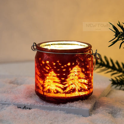 Christmas Glass CandleholdersChristmasNEW TOWN BAZAAR
