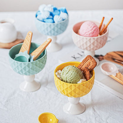 Ceramic Fruit Dessert Cup Ice Cream ScoopHOME CUPS & MUGSNEW TOWN BAZAAR