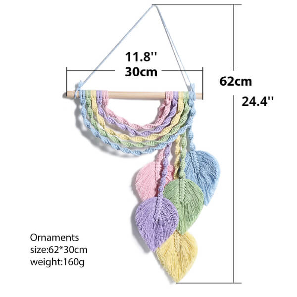 Wall Decor Colorful Hand Woven Tapestry