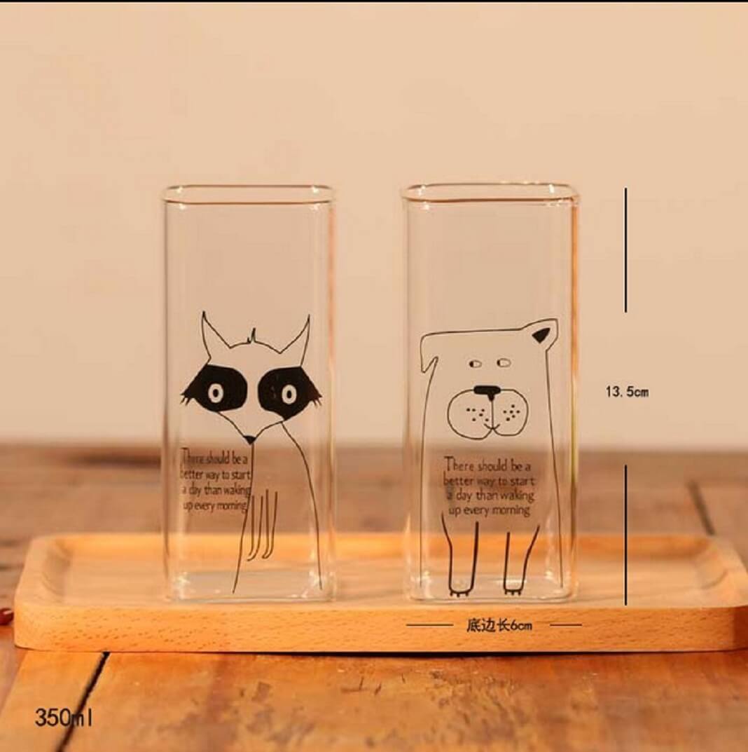 Animal Cartoon Glass CupNEW TOWN BAZAAR