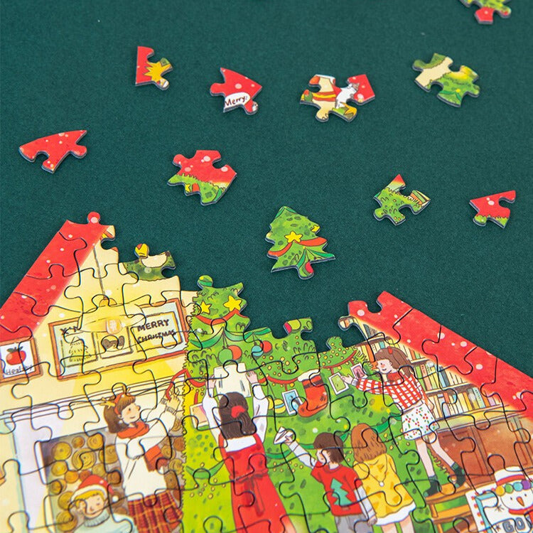 Christmas Tree House Santa PuzzleChristmas, PuzzlesNEW TOWN BAZAAR