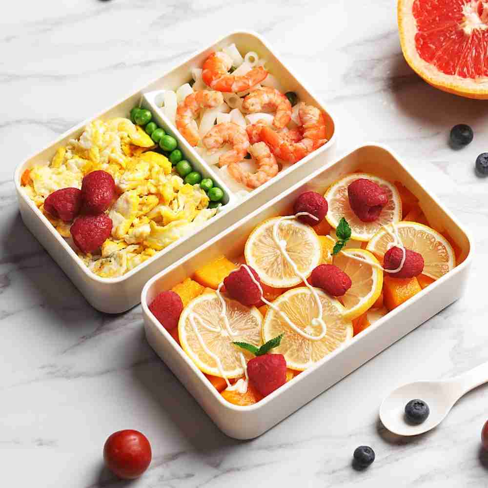 Japanese Double Layer Bento BoxLunch BoxesNEW TOWN BAZAAR