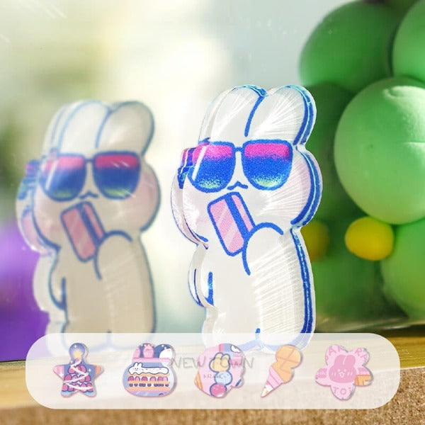 Lovely mongmong Sakura Icecream Car Acrylic Puzzle