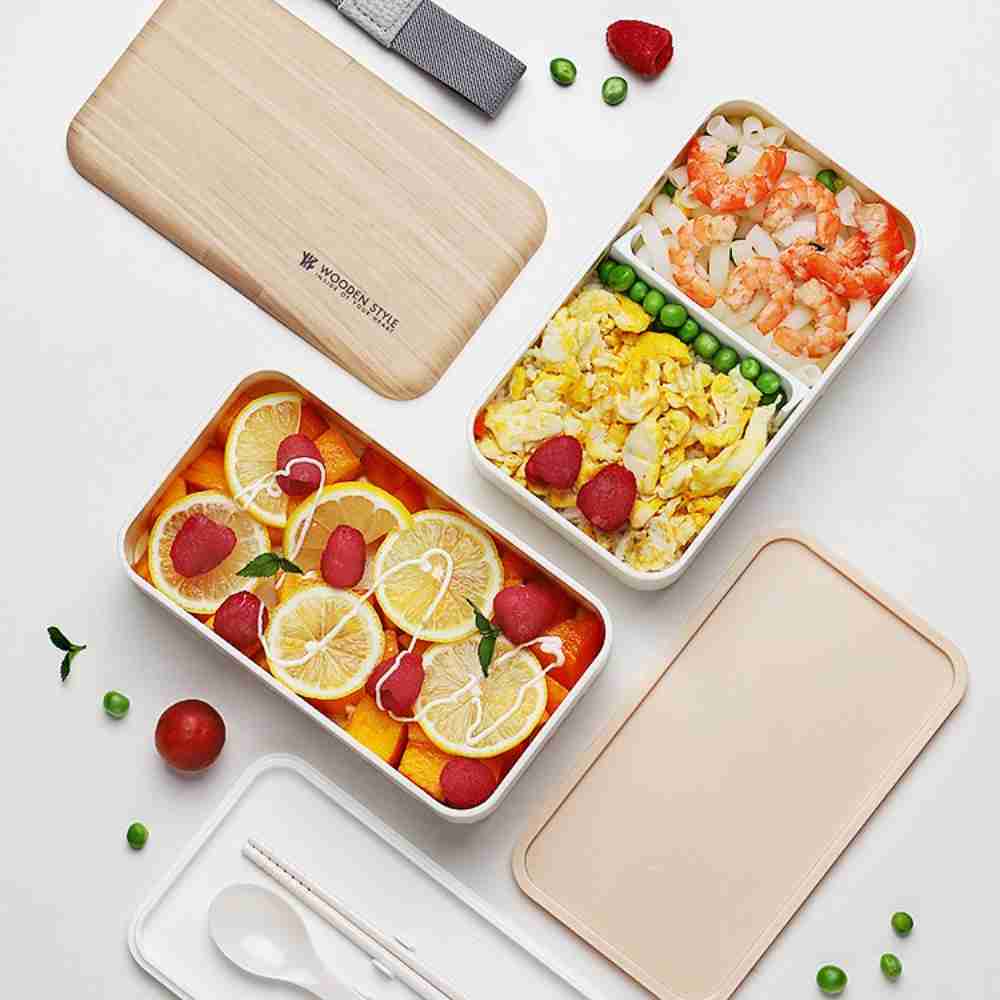 Japanese Double Layer Bento BoxLunch BoxesNEW TOWN BAZAAR