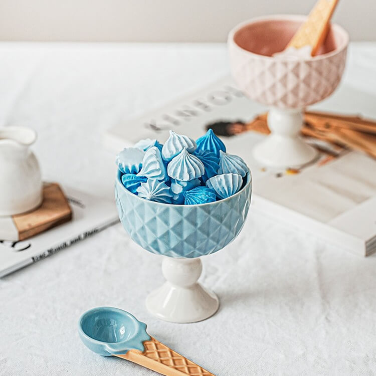 Ceramic Fruit Dessert Cup Ice Cream ScoopHOME CUPS & MUGSNEW TOWN BAZAAR