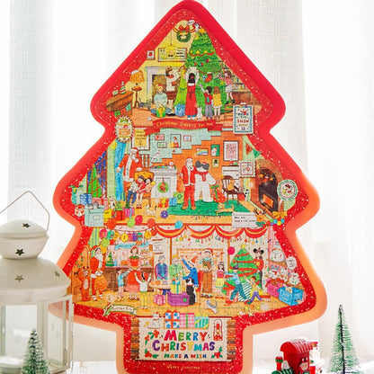 Christmas Tree House Santa PuzzleChristmas, PuzzlesNEW TOWN BAZAAR