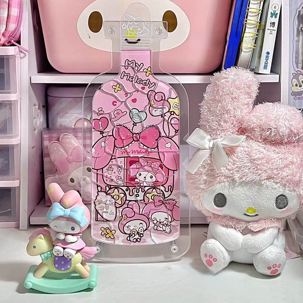 Kawaii Kuromi In The Bottle Puzzle My Melody Cinnamorollbest, PuzzlesNEW TOWN BAZAAR