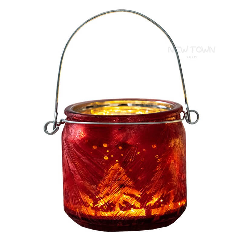 Christmas Glass CandleholdersChristmasNEW TOWN BAZAAR