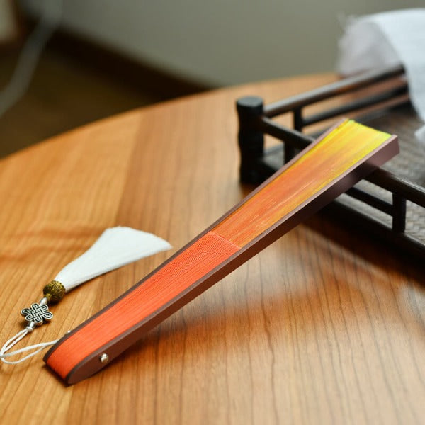 Hand Folding Fan Colorful Laser Colorful Fan
