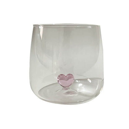 Simple Heart Glass Couple CupsHOME CUPS & MUGSNEW TOWN BAZAAR