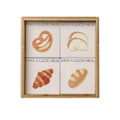Cute Bread Square Water Coaster Placemat