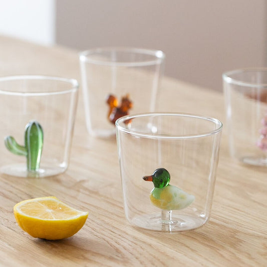 Three-Dimensional Animal Glass CupNEW TOWN BAZAAR
