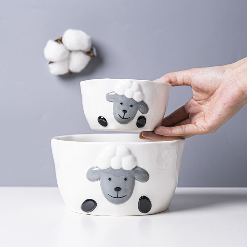Little Sheep DishwareHOME CUPS & MUGS, kitchenNEW TOWN BAZAAR