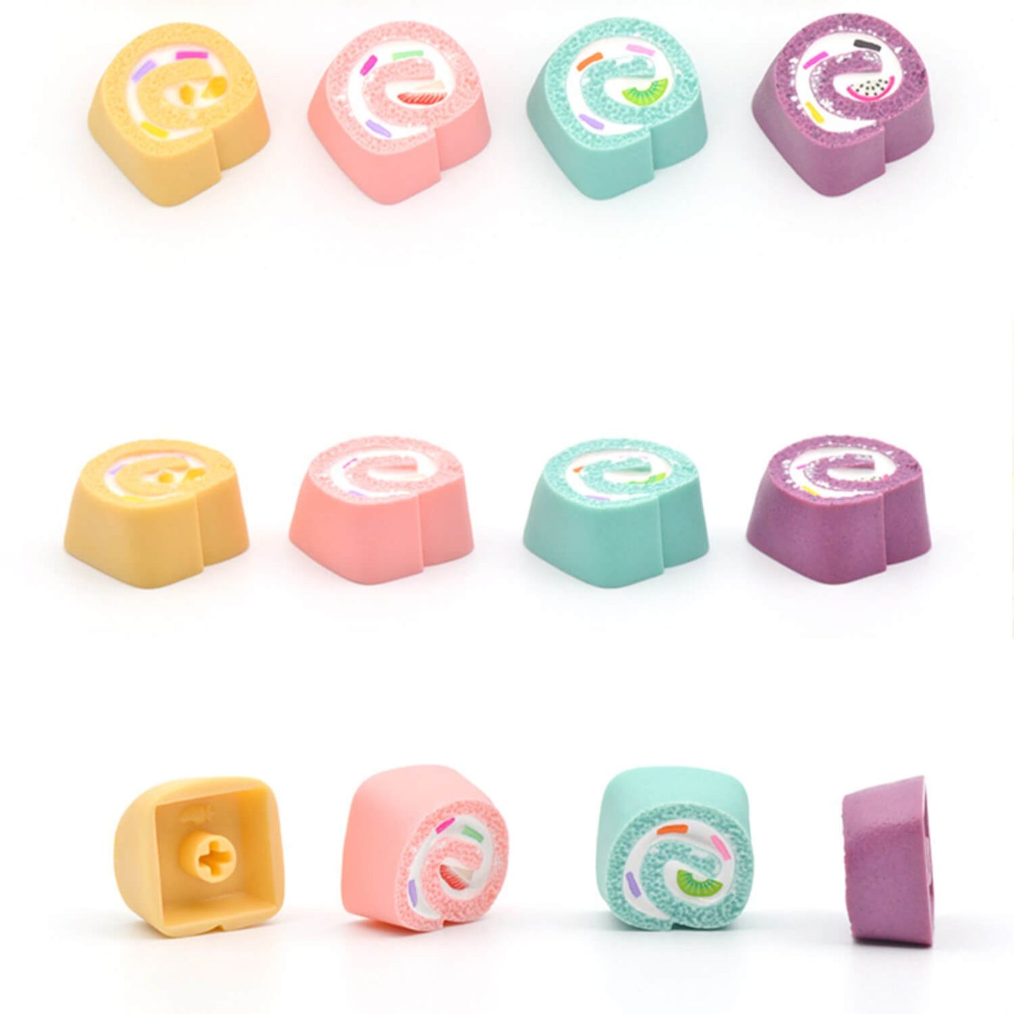 Swiss Roll Series Keyboard Caps