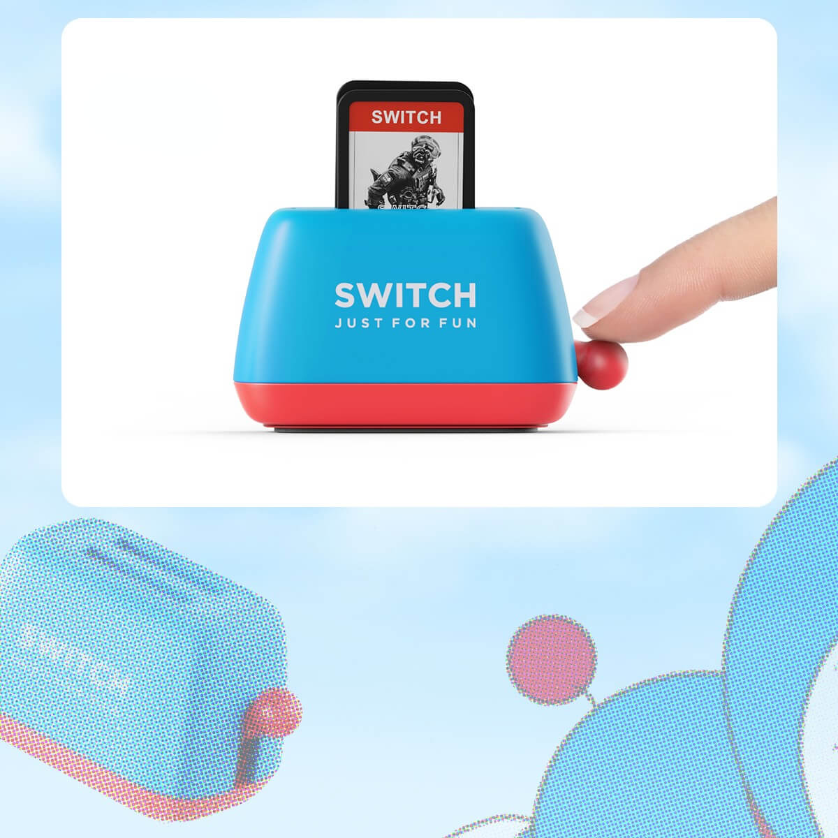Toaster Nintendo Switch Game Card Storagebest, GameNEW TOWN BAZAAR