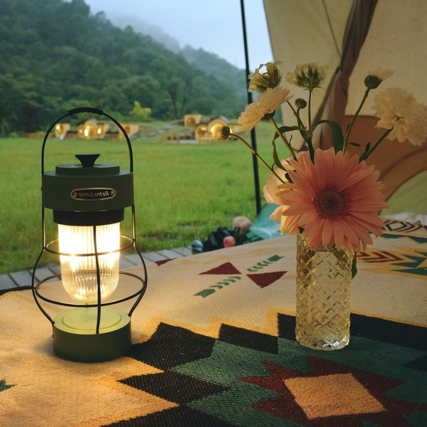 American Retro Atmosphere Tent Camping Lantern NEW TOWN BAZAAR