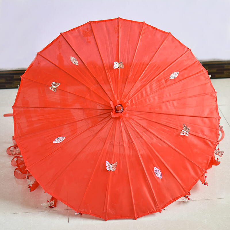 TGCF Hua Cheng Cosplay Umbrella with Silver Butterflies