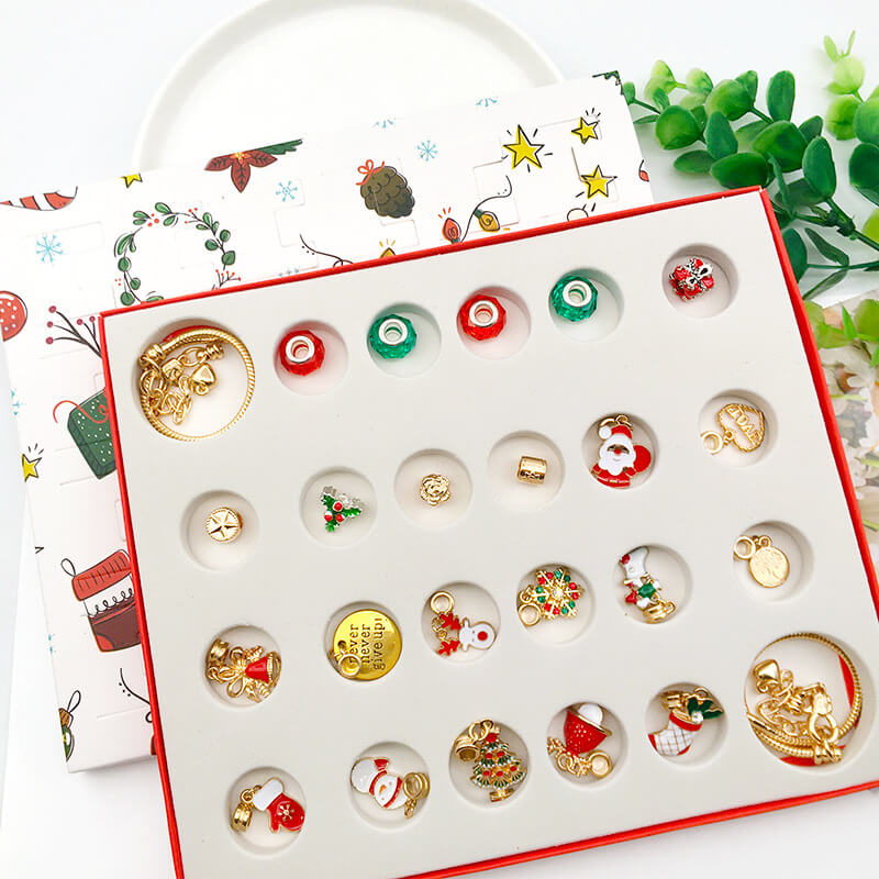 Christmas Diy Creative Bracelet Jewelry Countdown Calendar BoxChristmas, JewelryNEW TOWN BAZAAR