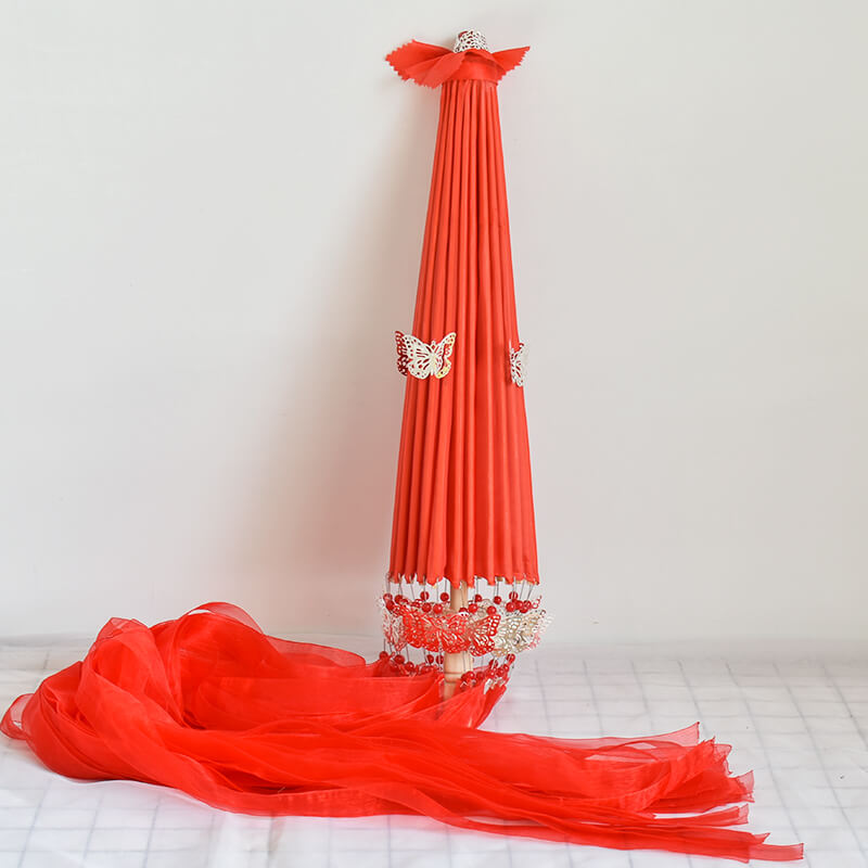 TGCF Hua Cheng Cosplay Umbrella with Silver Butterflies