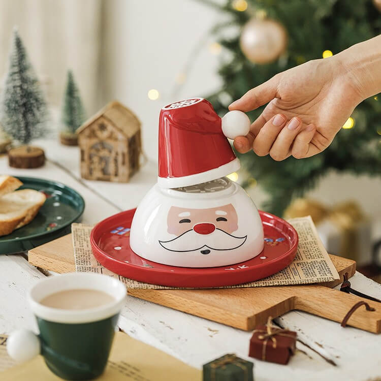 New Ceramic Creative Dinner Plate Rice Bowl Mug Christmas SetChristmas, HOME CUPS & MUGSNEW TOWN BAZAAR