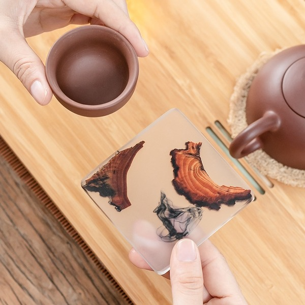 Handmade Tea CoasterNEW TOWN BAZAAR